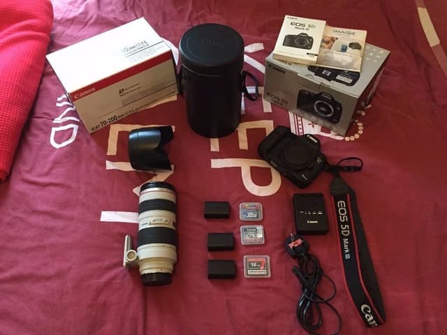 Canon 5D mark iii + 70-200 f2.8/1300D,1500D Whatasp me +14072040954