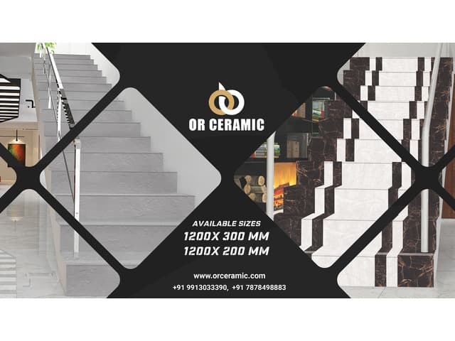 Online Stair Riser Tiles at Best Price | Top Tiles Dealers in Punjab, Delhi