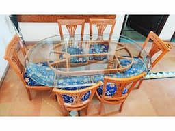 Pure Sagwan Teak Wood 6 seater dining table - Image 3