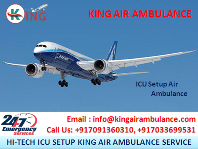 Topmost Emergency Air Ambulance Service in Vellore by King