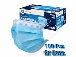 50 x Premium Quality - Face, Mouth & Nose Protection Black Masks UK - Image 2