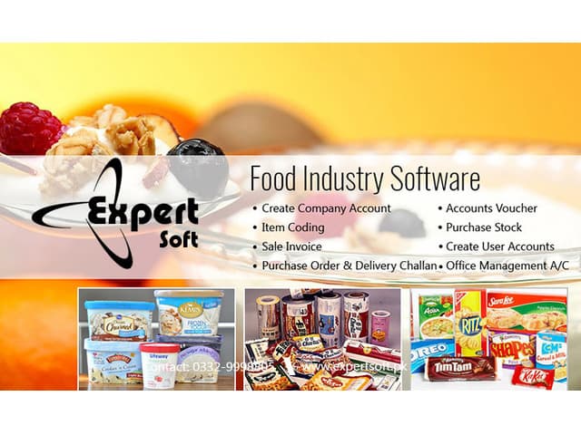 Food Industry Software | Food Manufacturing Software - Expert Soft