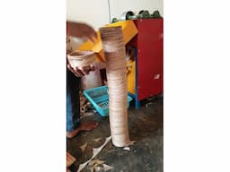 3- yrs old Single Die Fully Automatic Dona (paper-bowl) making Machine for Sale - Image 4