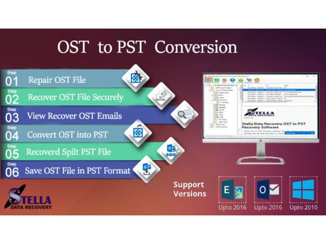 Stella software fast  convert ost to pst