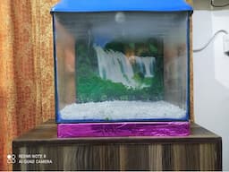 Fish aquarium with stones , decoration band accessories - Image 3