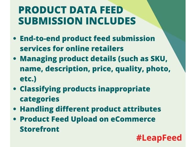 Shopping Product Data Feed Submission