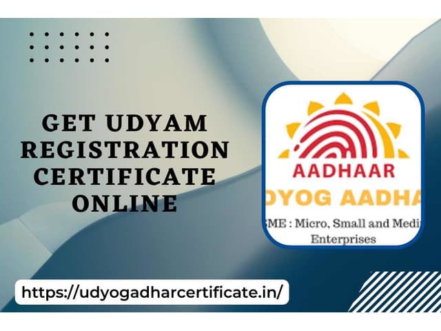 Get Udyam Registration Certificate Online