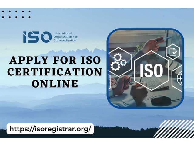 Apply for ISO Certification Online