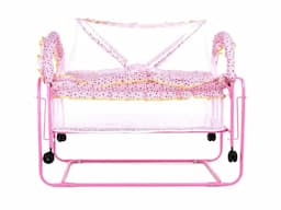 Lightweight Cradle with Mosquito Net - Pink - Image 3