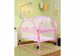 Lightweight Cradle with Mosquito Net - Pink - Image 10