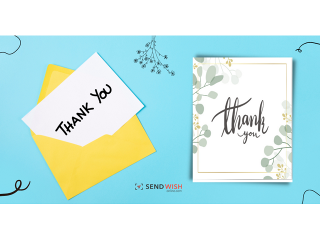 Virtual thank you cards