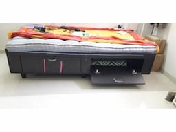 Single bed with internal storage and mattress - Image 1