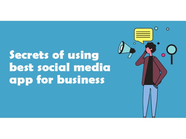 Promote business online with best social media app for business.
