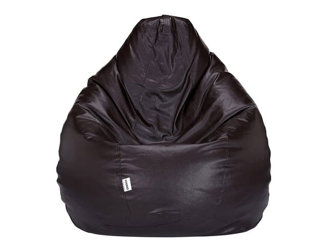 XXXL Faux Leather Bean Bag Cover Without Beans (Brown)