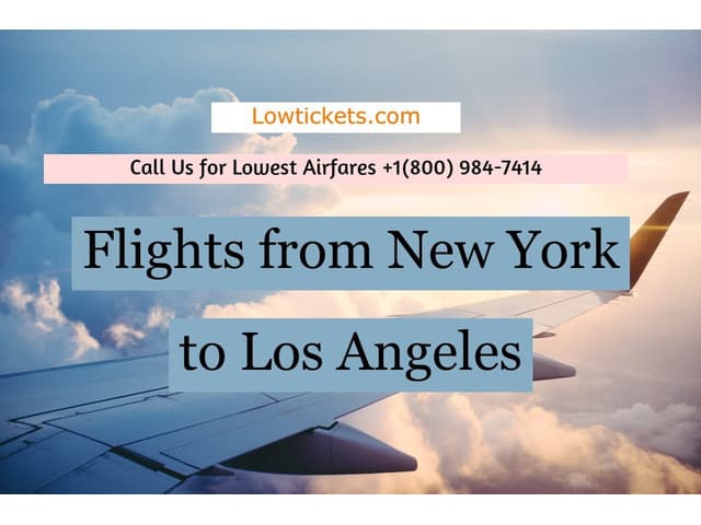 Book Cheap Flight From New York to Los Angeles