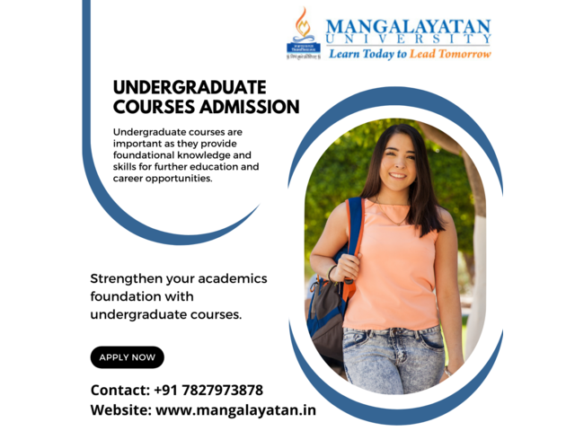 UG Courses for a gear-up in career.