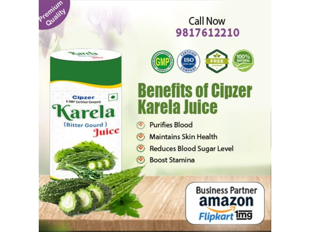 Karela Juice provides vitamin C and promotes immunity, brain health