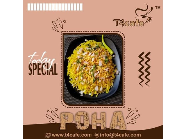 Special Indore Poha -T4 cafe
