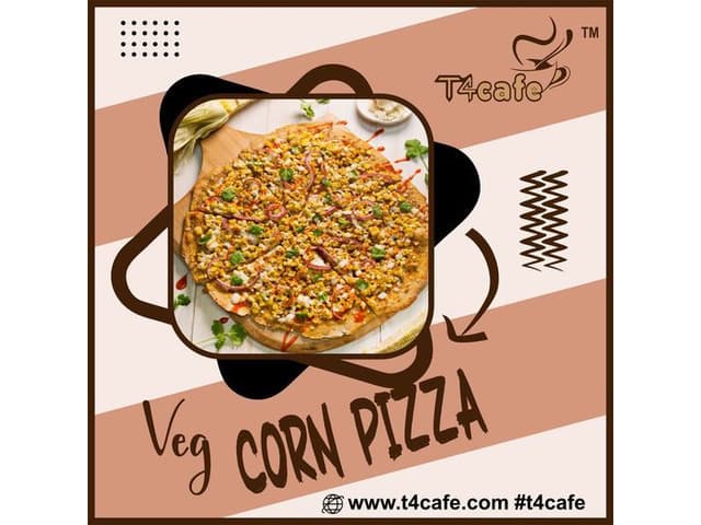 Delicious Corn Pizza T4 Cafe