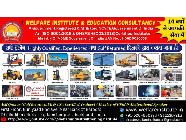 Best Mobile Crane Training Institute In Jamshedpur