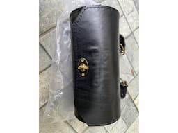 New Pure Leather Round Saddlebag for Royal Enfield - 2L - Image 1