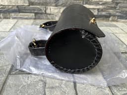 New Pure Leather Round Saddlebag for Royal Enfield - 2L - Image 4