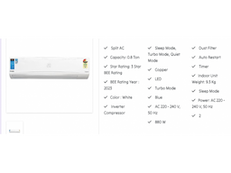 it's Marq Brand, Owned By Flipkart, 4 in 1 I   Split inverter Ac, No Need Any stabilizer - Image 8
