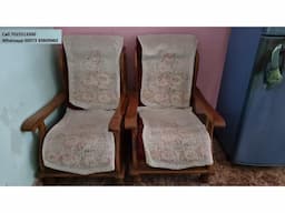 Wooden (TeakWood) SOFA SET 5 Seater 3+1+1 ,Teapoy - Image 2