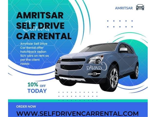 self driven car rental Amritsar 7380015000