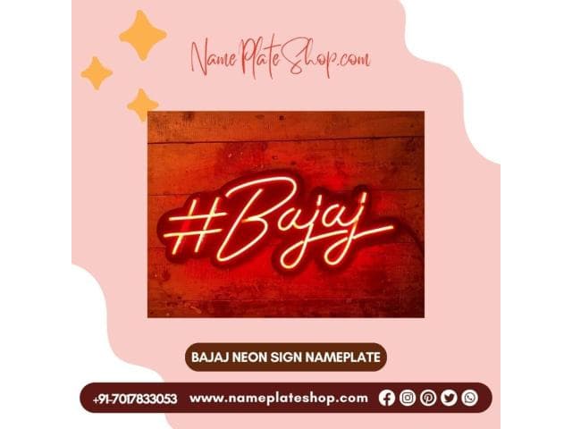 Illuminate Your Space with Custom Neon Sign Nameplate