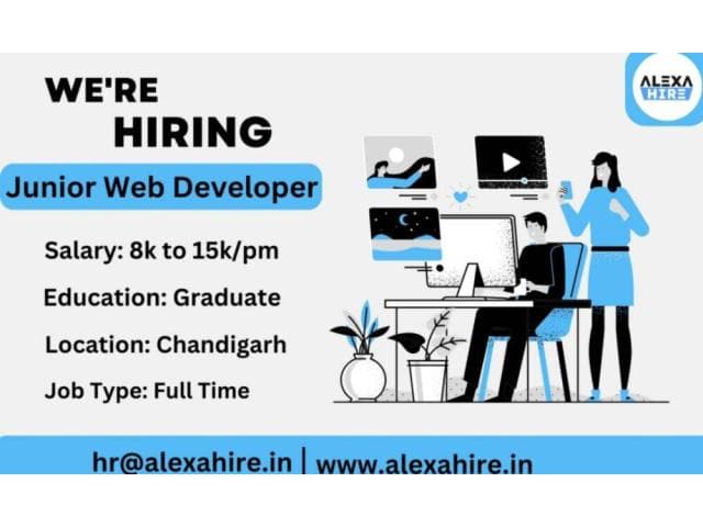 Junior Web Developer Job in Chandigarh/ Best 5 Skills, Salary