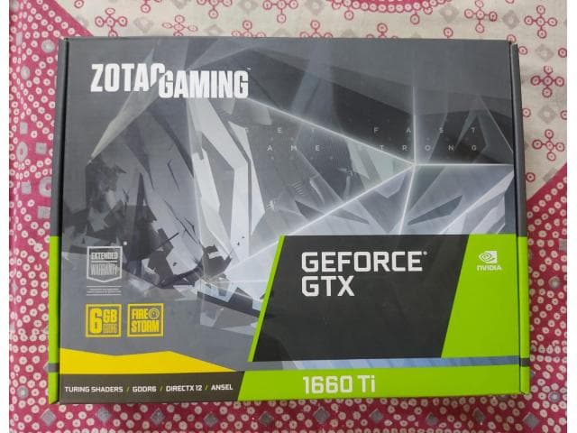 Zotac GTX 1660 Ti 6GB DDR6 Dual Fan Graphics Card, GPU