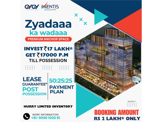 GYGY Mentis Commercial Property Noida | Office and Retail Spaces | Call +91-9090-102-091