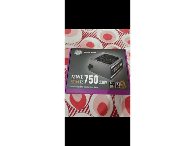 Brand new COOLER MASTER CM MWE 750 Bronze V2 230v, 80 Plus Bronze Certified, Non-Modular 750 Watts P