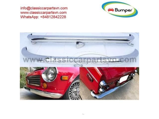 Datsun Roadster Fairlady bumpers (1962-1970) no over riders.