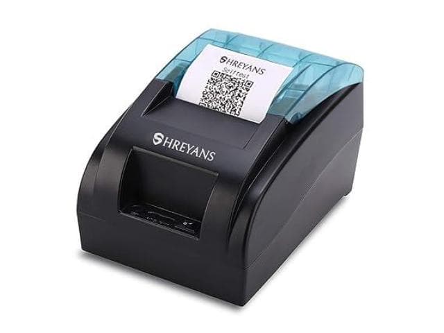 Shreyans Receapt Printer -KP206 + 6 Receapt Paper Bundles