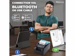 Shreyans Receapt Printer -KP206 + 6 Receapt Paper Bundles - Image 2