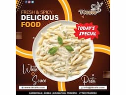 A touch of cream, a hint of garlic, and endless cheese – white sauce pasta goals - Image 1