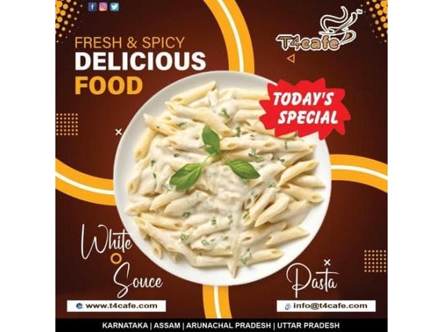 A touch of cream, a hint of garlic, and endless cheese – white sauce pasta goals