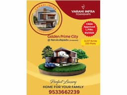 Plots for sale in Amaravathi, Narukullapadu, Golden Prime City, Varahi Infra Townships - Image 1