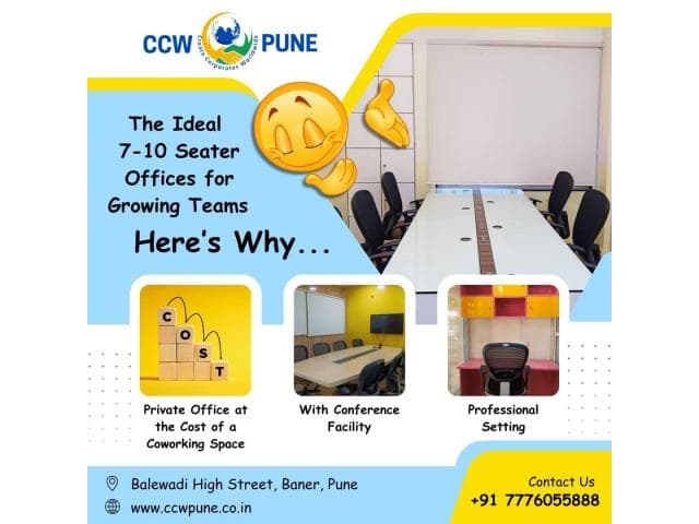 Ideal Private Office Solutions for Teams of 7 to 10 Seater @ Balewadi