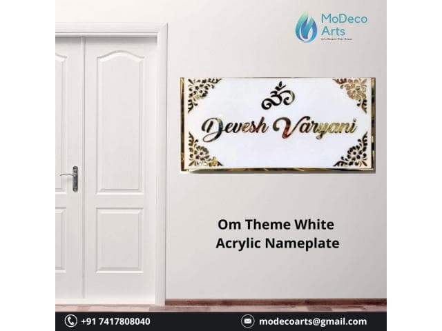 Buy best Acrylic Nameplates For Your Home