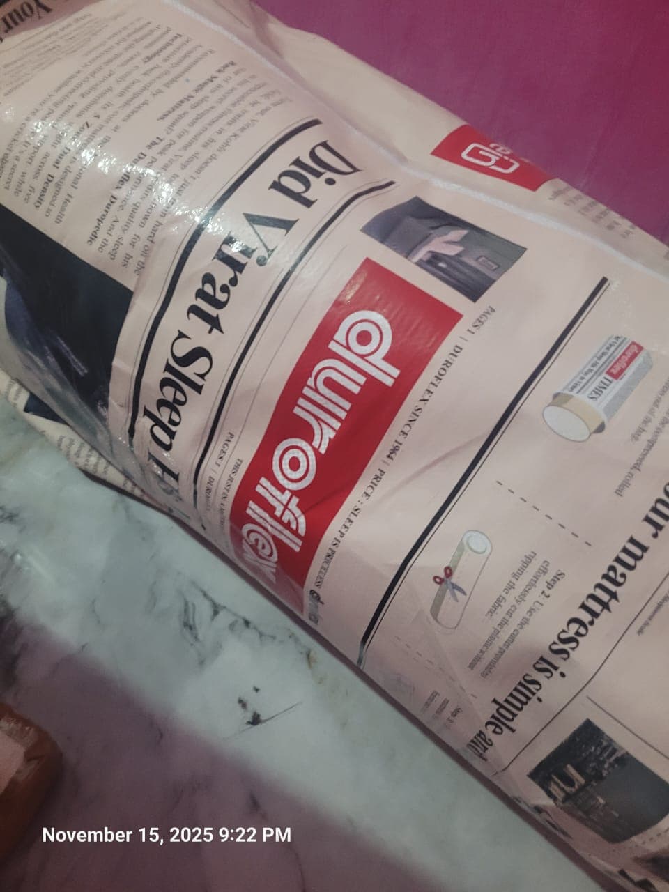 Duroflex mattresses 78 inch X 60 inch and 8 inch thick