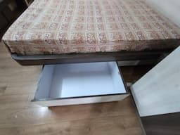 Double bed with storage & Mattress - Image 3