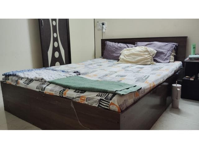 Double Bed with Mattress | Queen Size Box Bed (78 x 60)