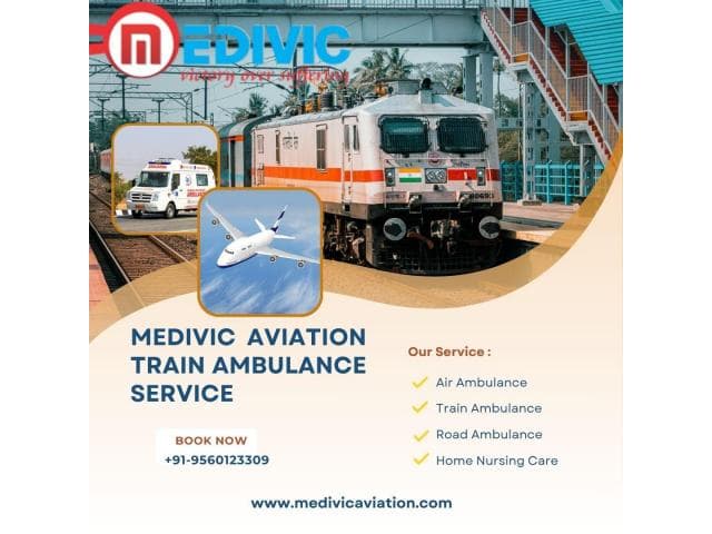 Medivic Aviation Train Ambulance in Patna- Useful In Covering Long Distances Safely