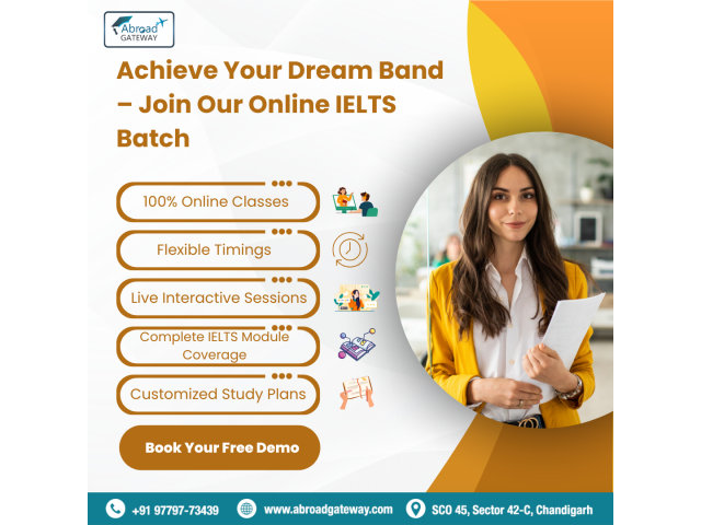 Crack IELTS with Expert Online Coaching – Abroad Gateway