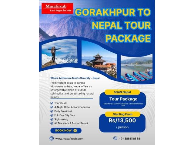 Gorakhpur to Nepal Tour Package, Nepal Tour Package from Gorakhpur