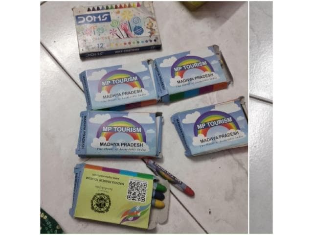 Semi/not  used art colours