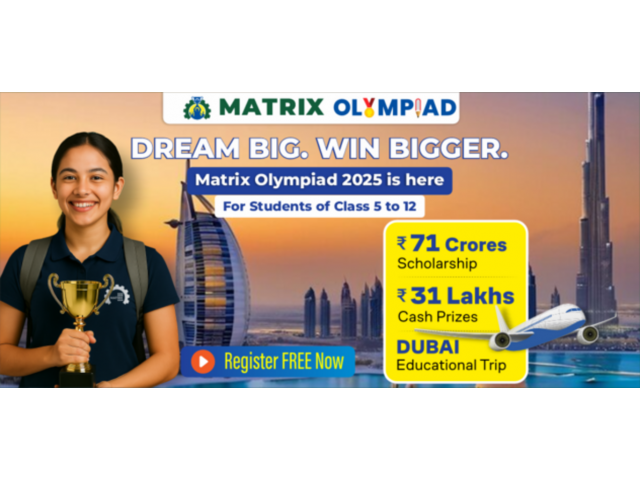 Matrix Olympiad 2025 – Registration, Exam Pattern, Syllabus & Prizes
